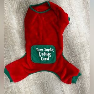 Dog, Christmas pjs